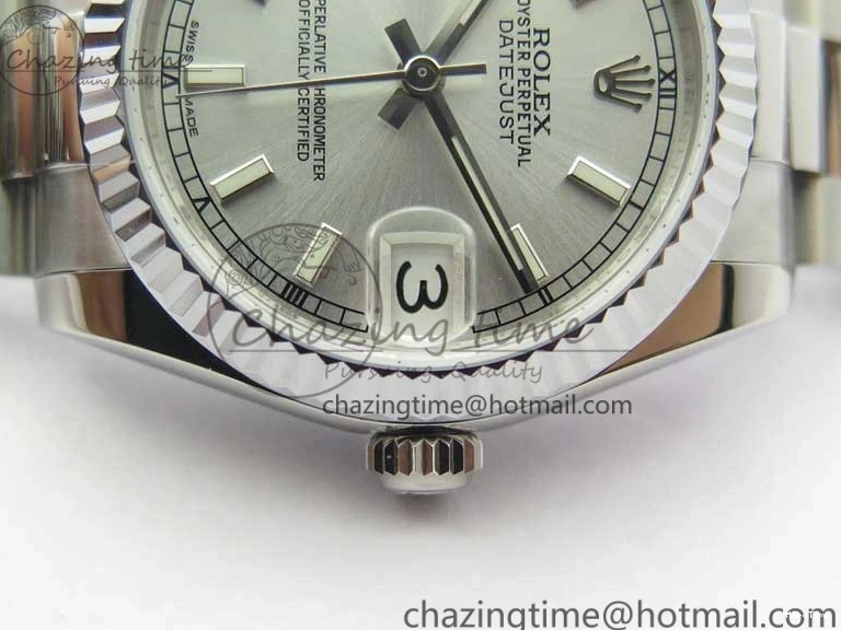 MiroTime 0513 Effortless Datejust 31mm 178274 SS GSF Best Edition Silver Stick Markers Dial on SS President Bracelet SEIKO NH05A 3056